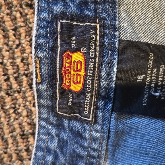 Route 66 y2k denim jean shorts plus - Picture 2 of 3